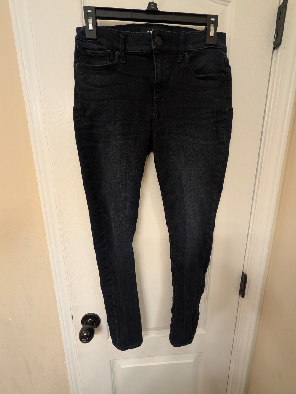 Express Dark Blue Super Soft Mid Rise  Skinny Legging Jeans